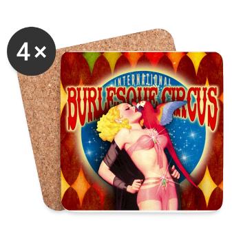 International Burlesque Circus - Once Upon A Time - Coasters (set of 4) - white - Front