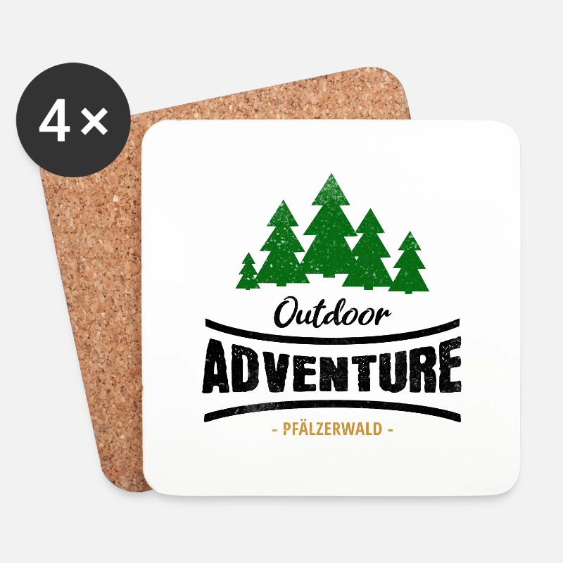 Outdoor Adventure Pfälzerwald - Untersetzer (4er-Set) - Weiß