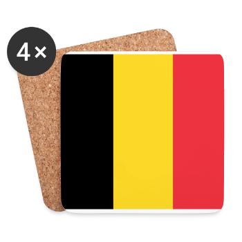 Belgium - Coasters (set of 4) - white - Front