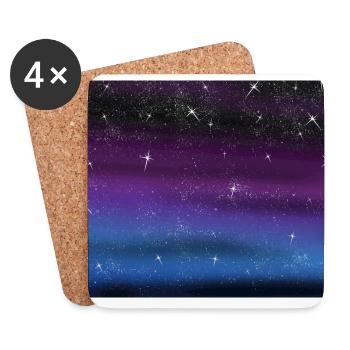 Stars - Coasters (set of 4) - white - Front