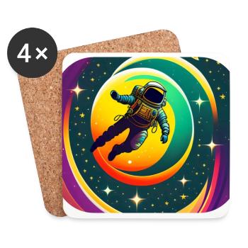 Lost in space - Dessous de verre (lot de 4) - blanc - Devant