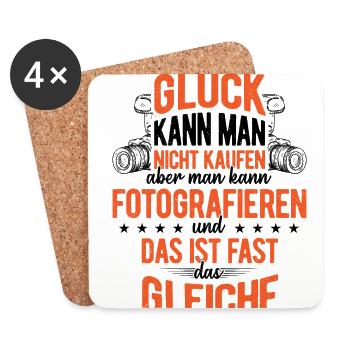 Man Kann Fotografieren Spruch Fotografie Fotograf - Untersetzer (4er-Set) - Weiß - Vorne