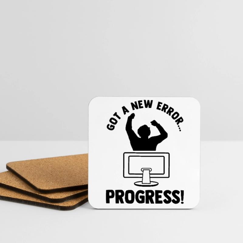 Got A New Error Progress Coder Software Developer Untersetzer (4er-Set)