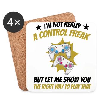 I'm Not Really A Controll Freak Video Game Player - Untersetzer (4er-Set) - Weiß - Vorne
