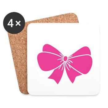Cheerleader From Bow To Tow Cheerleading Cheerdanc - Untersetzer (4er-Set) - Weiß - Vorne