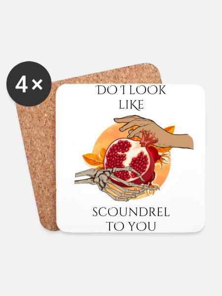 Hades and Persephone - Coasters (set of 4) - white