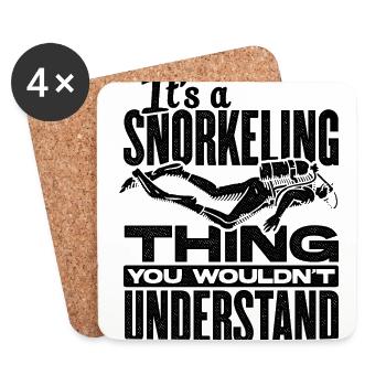 It's A Snorkeling Thing You Wouldn't Understand Sc - Untersetzer (4er-Set) - Weiß - Vorne