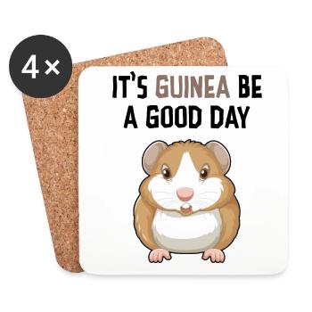 It's Guinea Be A Good Day Animal Lover Pet Owner C - Untersetzer (4er-Set) - Weiß - Vorne