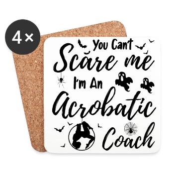 You Can't Scare Me Acrobatics Acrobat Gymnast Gymn - Untersetzer (4er-Set) - Weiß - Vorne