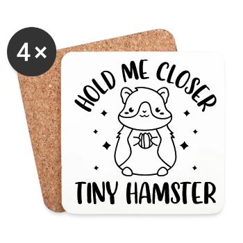 Hold Me Closer Tiny Hamster Hamster Owner Pet Love - Untersetzer (4er-Set) - Weiß - Vorne