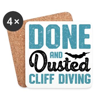 Done And Dusted Cliff Diving Cliff Diver Waterspor - Coasters (set of 4) - white - Front