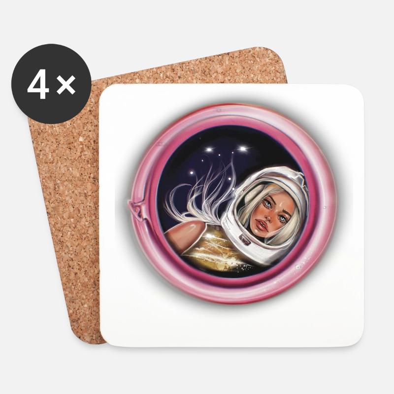Stellar Blond - Untersetzer (4er-Set) - Weiß