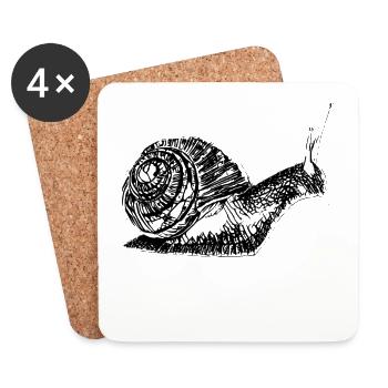 slug - Coasters (set of 4) - white - Front