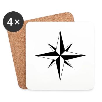 Star - Star - Supernova - Coasters (set of 4) - white - Front
