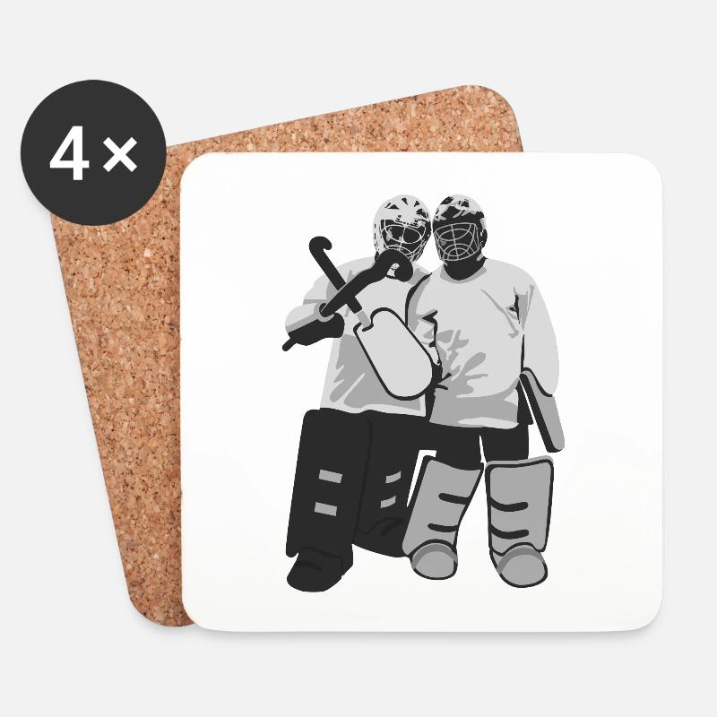 Goalies - Untersetzer (4er-Set) - Weiß