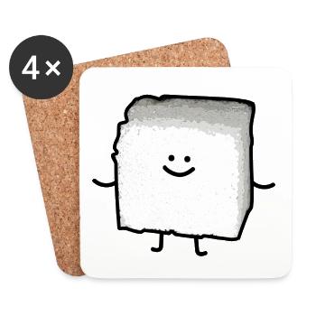 Zuckerstueck - Dessous de verre (lot de 4) - blanc - Devant