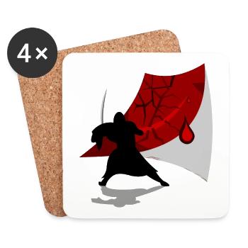Ninja - Untersetzer (4er-Set) - Weiß - Vorne