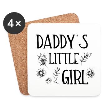 DADDY'S LITTLE GIRL - Coasters (set of 4) - white - Front