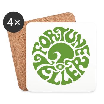 FORTUNE TELLER - green - fortune teller psychedelic - Coasters (set of 4) - white - Front