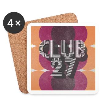 Club 27 - Place rétro - Dessous de verre (lot de 4) - blanc - Devant