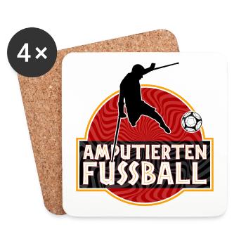 Amputierten Fussball Verein Sport - Untersetzer (4er-Set) - Weiß - Vorne