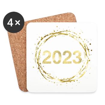 2023 - Untersetzer (4er-Set) - Weiß - Vorne