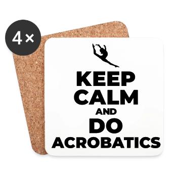 I'd Rather Be Doing Splits And Saltos Acrobatics S - Untersetzer (4er-Set) - Weiß - Vorne