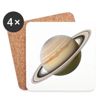 Saturn - Untersetzer (4er-Set) - Weiß - Vorne