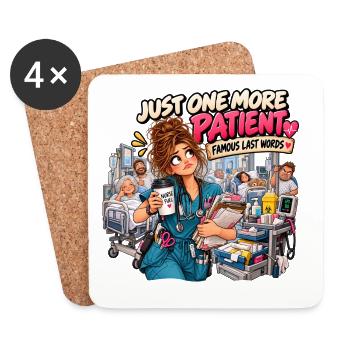 Juste un patient de plus – Infirmière héroïne - Untersetzer (4er-Set) - Weiß - Vorne
