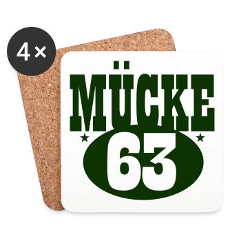 Mücke63 - Untersetzer (4er-Set) - Weiß - Vorne