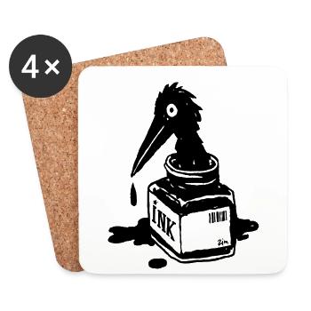 Tuscherabe - Coasters (set of 4) - white - Front