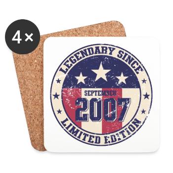 17th Birthday Legend September 2007 Volume 07 - Coasters (set of 4) - white - Front