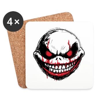Monster fantasy snappy - Coasters (set of 4) - white - Front