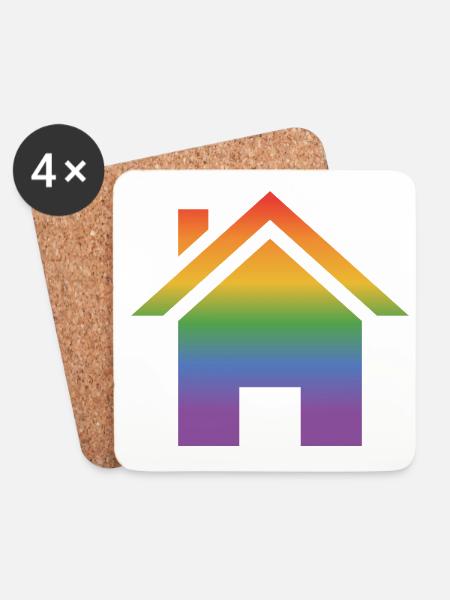 Equality Gay Pride Lgbtq Rainbow Transgender Bisex - Untersetzer (4er-Set) - Weiß