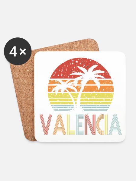 Valencia - Untersetzer (4er-Set) - Weiß
