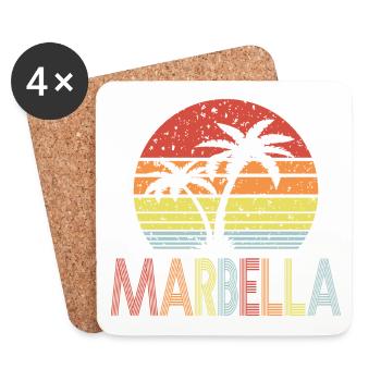 Marbella - Untersetzer (4er-Set) - Weiß - Vorne
