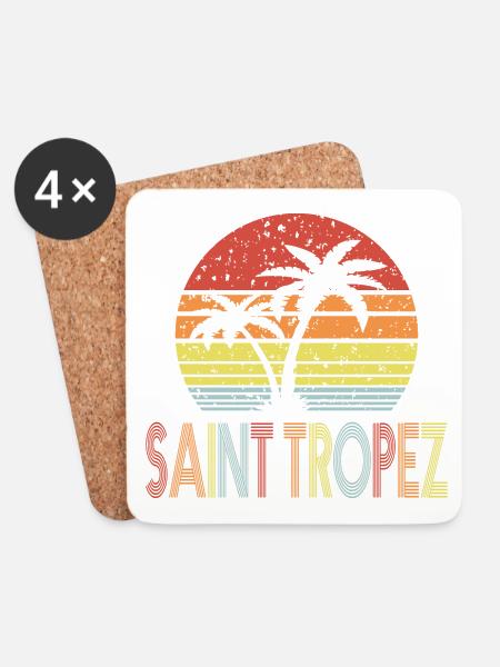 Saint Tropez - Coasters (set of 4) - white