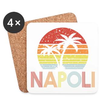 Napoli - Dessous de verre (lot de 4) - blanc - Devant