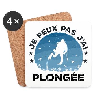 I Can't I Have Diving - Diving Gift - Coasters (set of 4) - white - Front