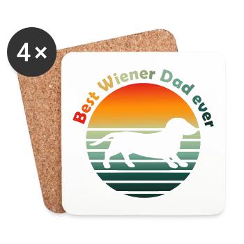 Best Viennese Dad Ever - Coasters (set of 4) - white - Front