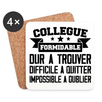 Colleague Terrific Hard to Find - Coasters (set of 4) - white - Front