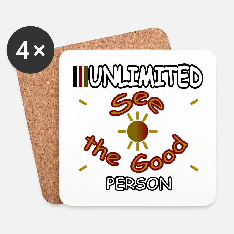 See the Good - Untersetzer (4er-Set) - Weiß