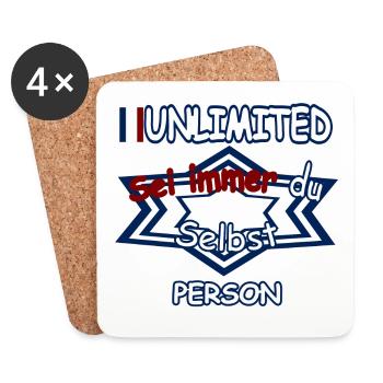 Always be yourself - Coasters (set of 4) - white - Front