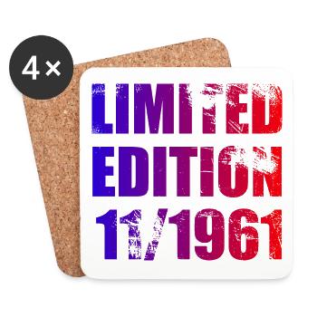 63e anniversaire Edition limitée 11/1961 - Dessous de verre (lot de 4) - blanc - Devant