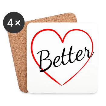 Better Together1 - Coasters (set of 4) - white - Front