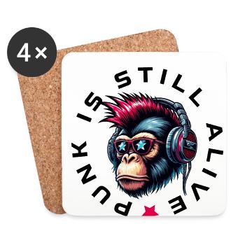 Punk is still alive 2 - Coasters (set of 4) - white - Front