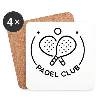Padel-Club - Untersetzer (4er-Set) - Weiß - Vorne