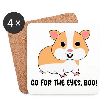 Go For The Eyes Boo Hamster Lover Hamster Owner Pe - Untersetzer (4er-Set) - Weiß - Vorne