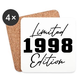 25th Birthday Men Women Anniversary 25 Years Old - Coasters (set of 4) - white - Front