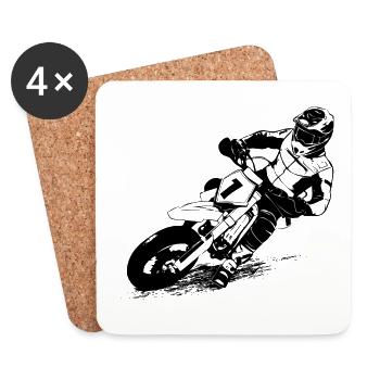 Supermoto - Coasters (set of 4) - white - Front